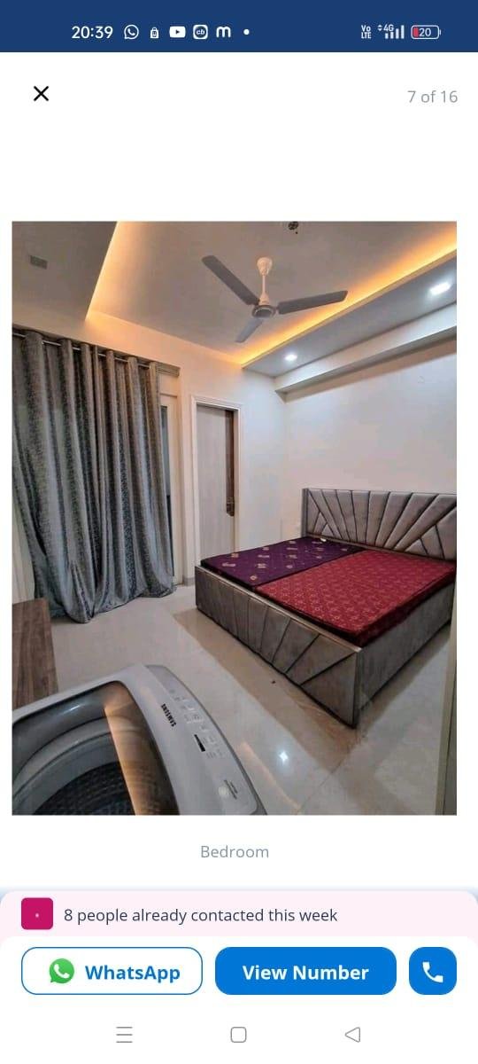 3 bhk semi furnished Flat in sector 57 Gurgaon Haryana