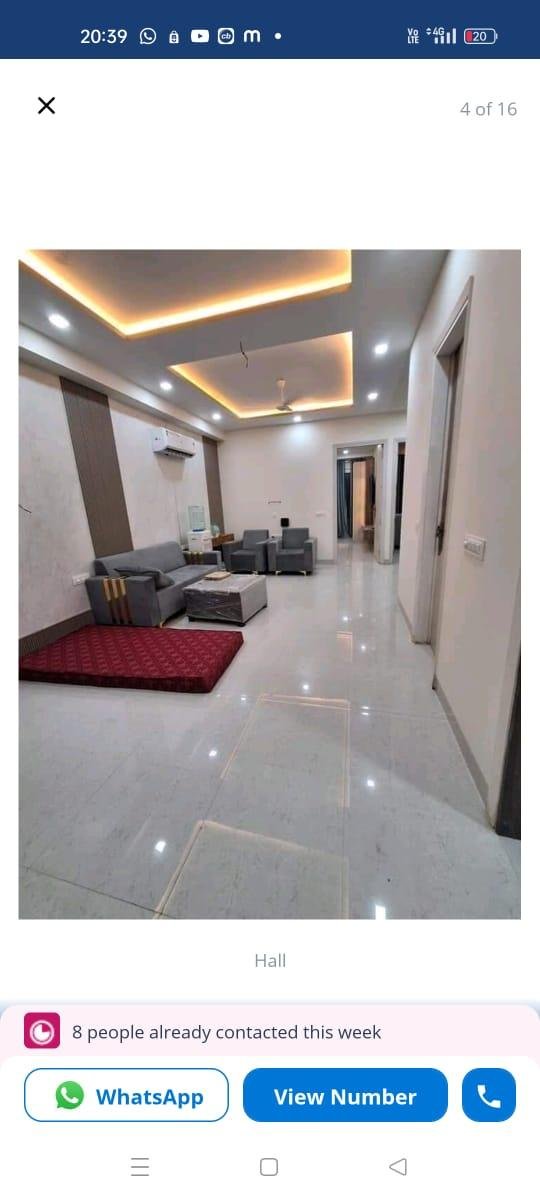 3 bhk semi furnished Flat in sector 57 Gurgaon Haryana